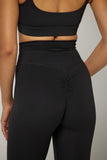 CLASSIC FIT SCRUNCH LEGGINGS - ONYX