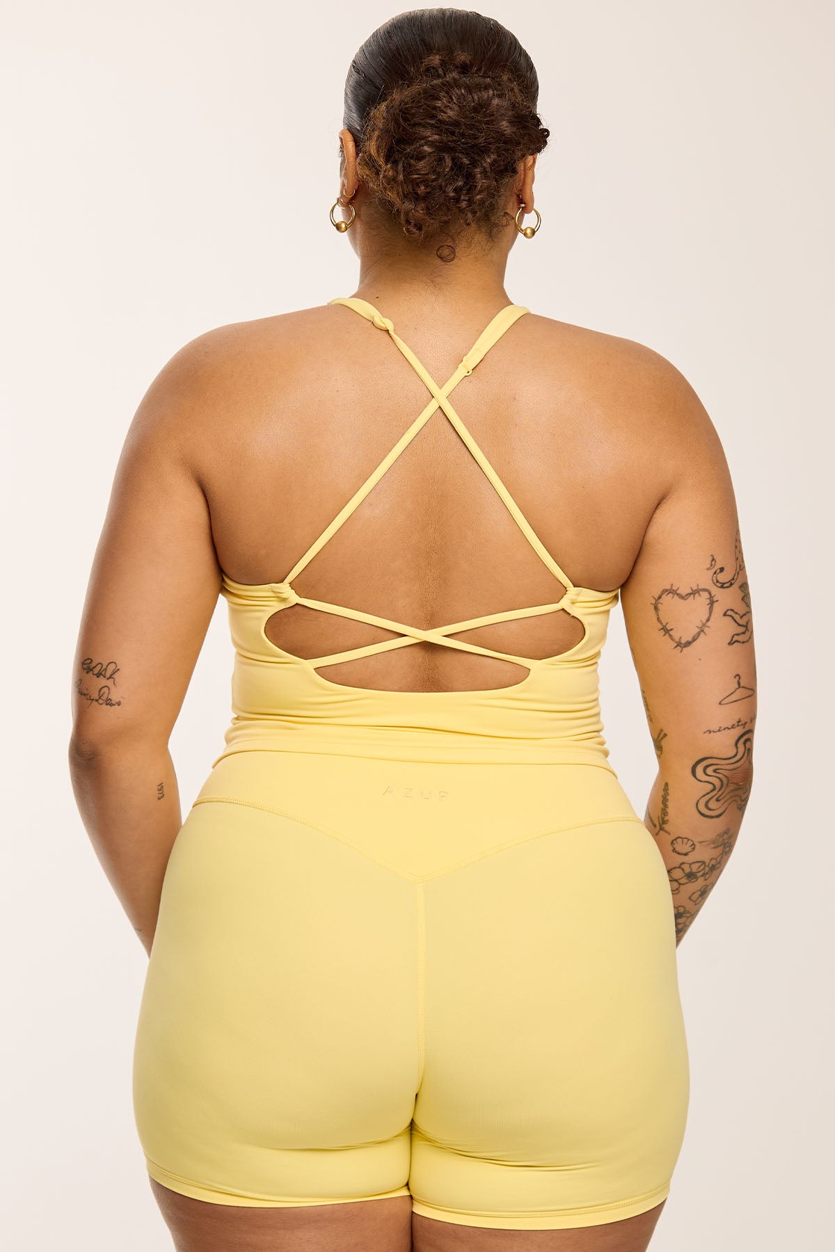 CLASSIC FIT HALTER TANK - BUTTER YELLOW