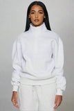 CLOUD 1/4 ZIP - HEATHERED GREY