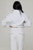 CLOUD 1/4 ZIP - HEATHERED GREY