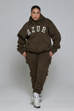CLOUD CARGO SWEATPANTS - HAZEL BROWN