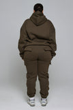 CLOUD CARGO SWEATPANTS - HAZEL BROWN