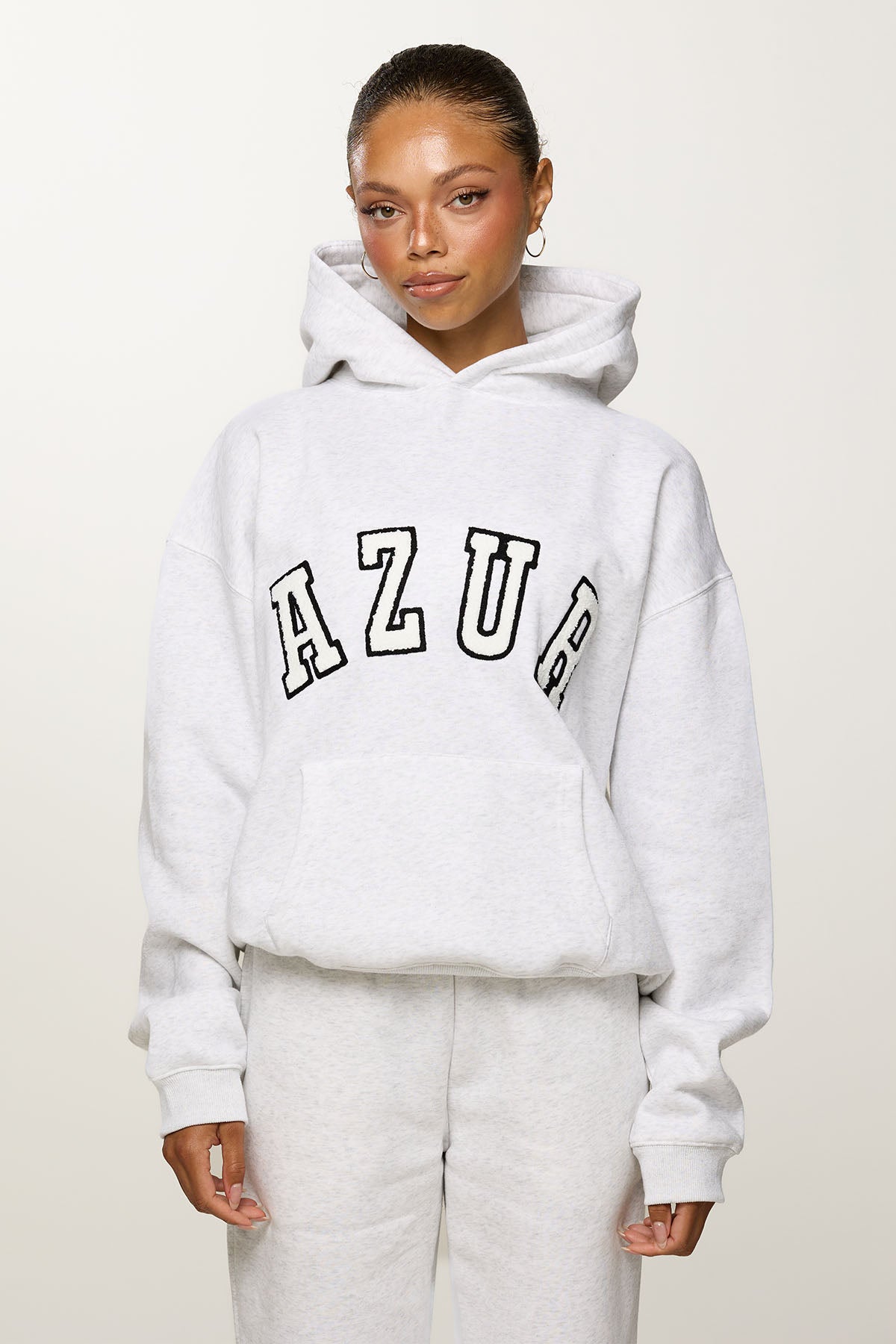 CLOUD HOODIE - HEATHERED GREY - AZUR