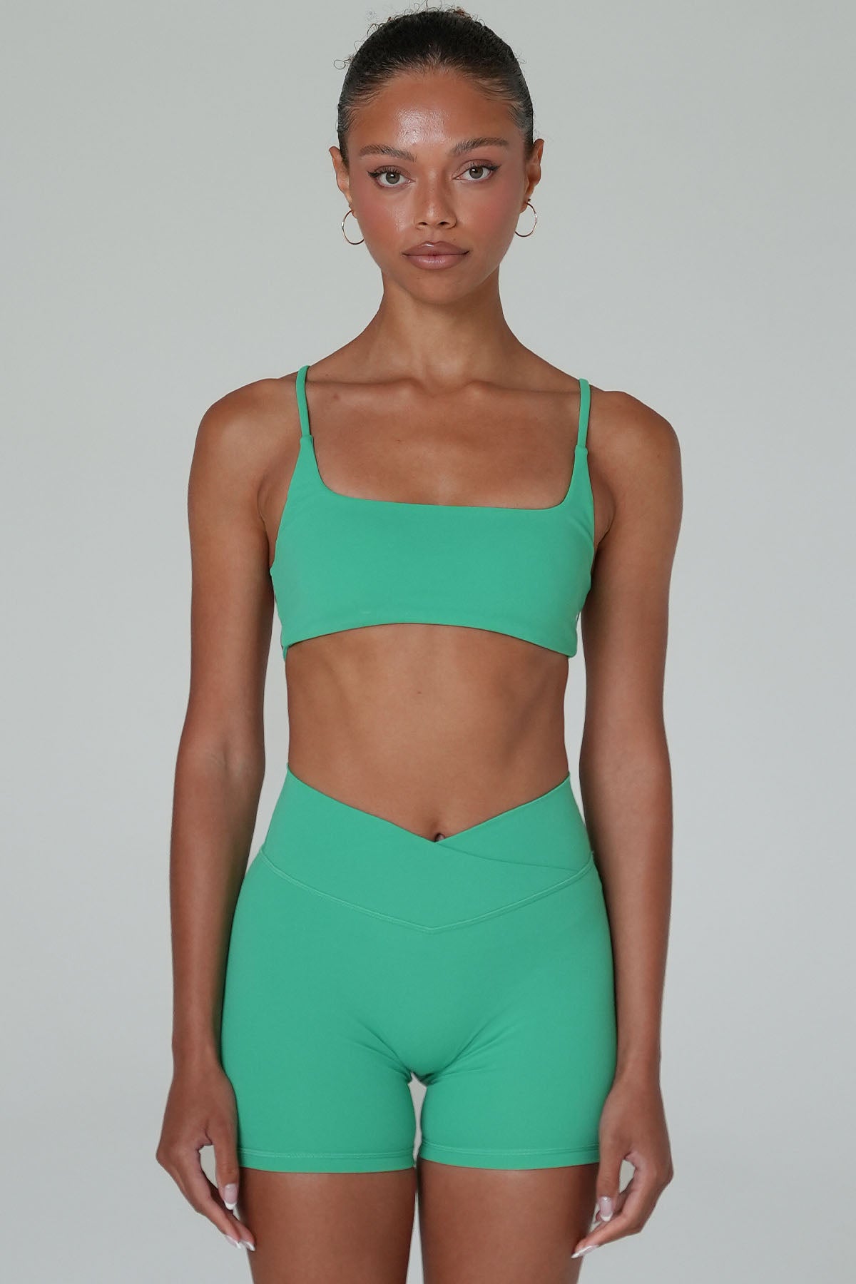 CLASSIC FIT CROSS WAIST SHORTS - PALM