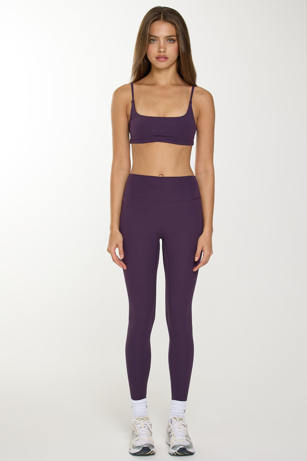 CLASSIC FIT LEGGINGS - BLACK PLUM