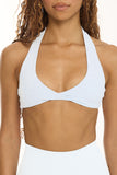 CLASSIC FIT TWIST BRA - WHITE