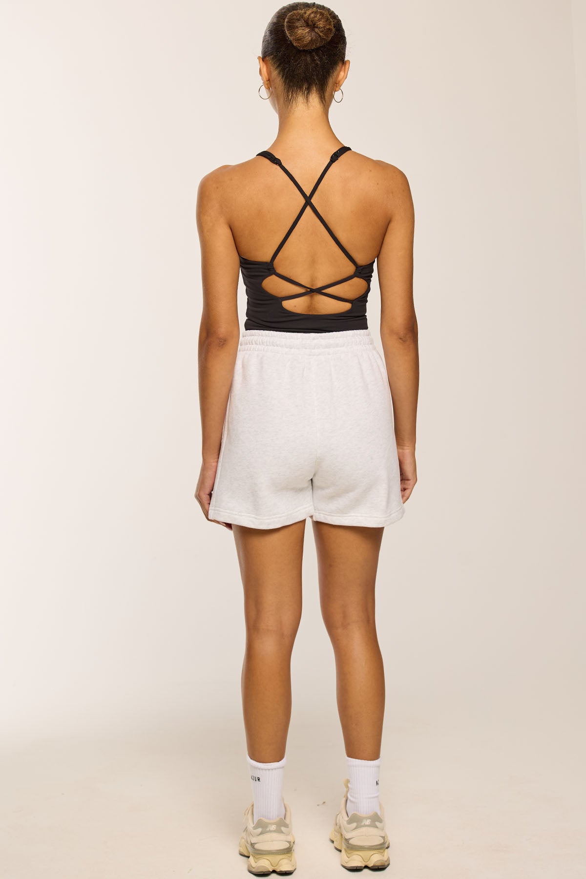 CLOUD SWEAT SHORTS - HEATHERED GREY
