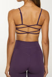 CLASSIC FIT BAREBACK BRA - BLACK PLUM