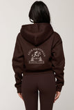 HORSE SHOW HOODIE - BLACK COFFEE