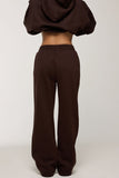 CLOUD STRAIGHT SWEATPANTS - BLACK COFFEE