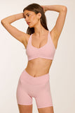 CLASSIC FIT CROSS WAIST SHORTS - BLUSH