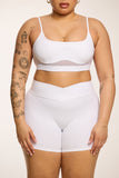 CLASSIC FIT CROSS WAIST SHORTS - WHITE