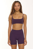 CLASSIC FIT BIKE SHORTS 5" - BLACK PLUM