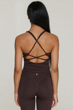 CLASSIC FIT HALTER TANK - BLACK COFFEE