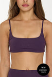 CLASSIC FIT BAREBACK BRA - BLACK PLUM