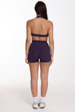 CLASSIC FIT BIKE SHORTS 5" - BLACK PLUM
