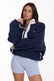 FLEECE PULLOVER - BLUE RIBBON