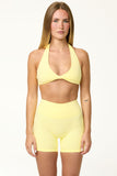 CLASSIC FIT BIKE SHORTS 5" - BUTTER YELLOW