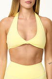 CLASSIC FIT TWIST BRA - BUTTER YELLOW