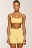 CLASSIC FIT BIKE SHORTS 5" - BUTTER YELLOW
