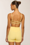 CLASSIC FIT BIKE SHORTS 5" - BUTTER YELLOW