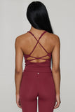 CLASSIC FIT HALTER TANK - CHERRY NOIR