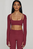 CLASSIC FIT SHRUG - CHERRY NOIR