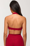 CLASSIC FIT TWIST BRA - CHERRY