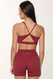 CLASSIC FIT KNOT BRA - CHERRY NOIR
