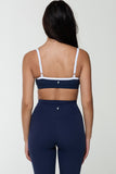 CLASSIC FIT CONTRAST BASE BRA - LAKE/WHITE