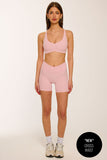 CLASSIC FIT CROSS WAIST SHORTS - BLUSH