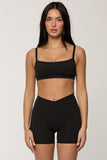 CLASSIC FIT CROSS WAIST SHORTS - ONYX