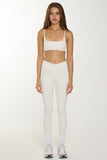 CLASSIC FIT CROSS WAIST LEGGINGS - OAT