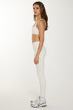 CLASSIC FIT CROSS WAIST LEGGINGS - OAT