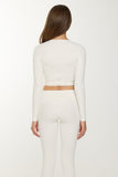 CLASSIC FIT WRAP TOP - OAT