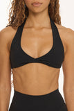 CLASSIC FIT TWIST BRA - ONYX