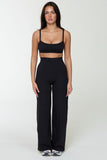 CLASSIC FIT WIDE LEG PANT - ONYX