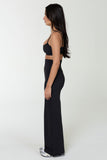 CLASSIC FIT WIDE LEG PANT - ONYX