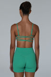 CLASSIC FIT CROSS WAIST SHORTS - PALM