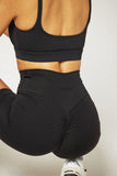 CLASSIC FIT SCRUNCH LEGGINGS - ONYX