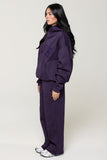 CLOUD STRAIGHT SWEATPANTS - BLACK PLUM