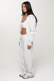 CLOUD STRAIGHT SWEATPANTS - HEATHERED GREY