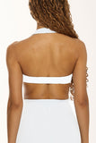 CLASSIC FIT TWIST BRA - WHITE