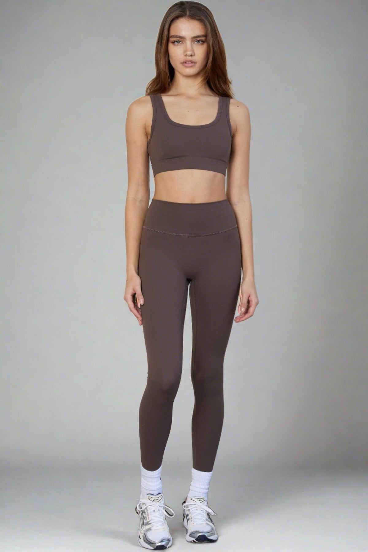 Extra Strong Compression Waisted Cropped Leggings with Egyptian Cotton  Black XS / Black