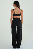 CLASSIC FIT WIDE LEG PANT - ONYX