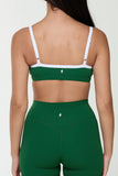 CLASSIC FIT CONTRAST BASE BRA - WOODLAND/WHITE