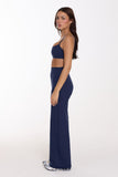 CLASSIC FIT WIDE LEG PANT - LAKE