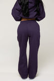 CLOUD STRAIGHT SWEATPANTS - BLACK PLUM