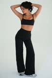 CLASSIC FIT WIDE LEG PANT - ONYX