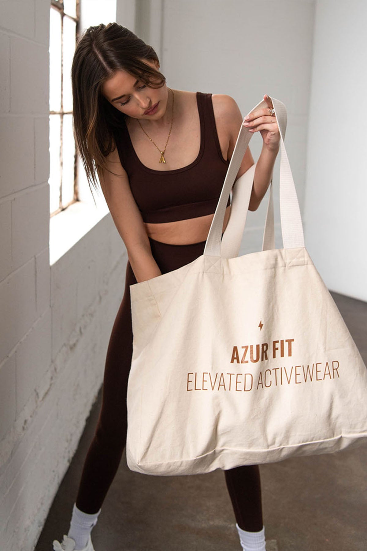 OVERSIZED TOTE - CANVAS – AZUR FIT®